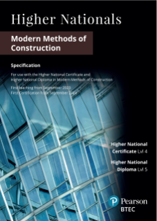 BTEC Higher Nationals in Modern Methods of Construction: Specification